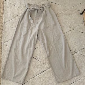 Uniqlo linen/cotton wide leg pants - Size L